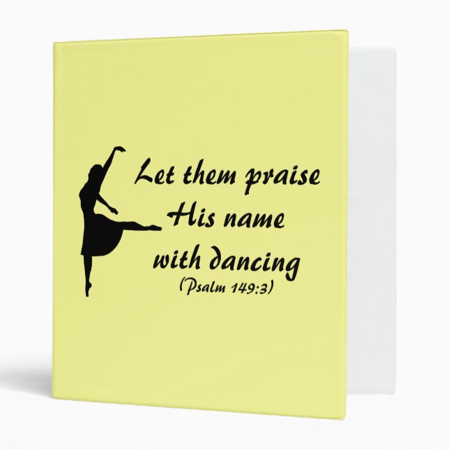 Praise Him With Dancing Binder (Front/Inside)