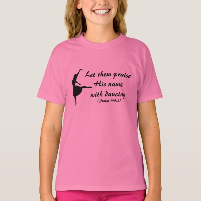 Praise Him With Dancing Kid's Shirt (Front)
