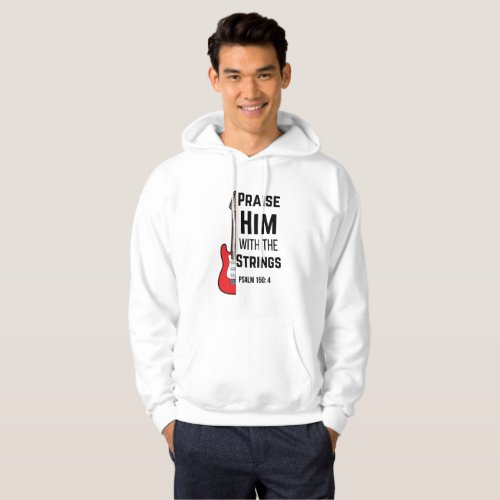 Praise him with the strings psalm 1504 music hoodie
