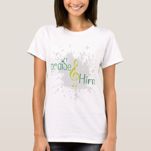 Praise Him womens fitted long sleeve t_shirt