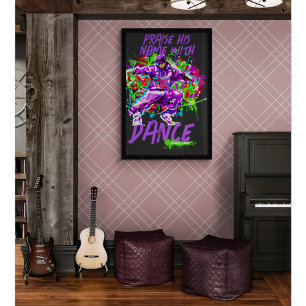 Praise His Name With Dance Christian Faith Poster