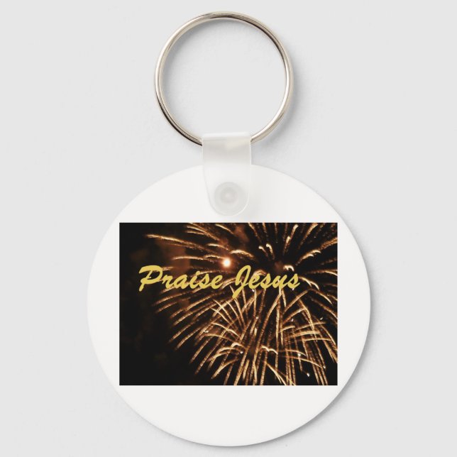 Praise jesus 13 keychain (Front)