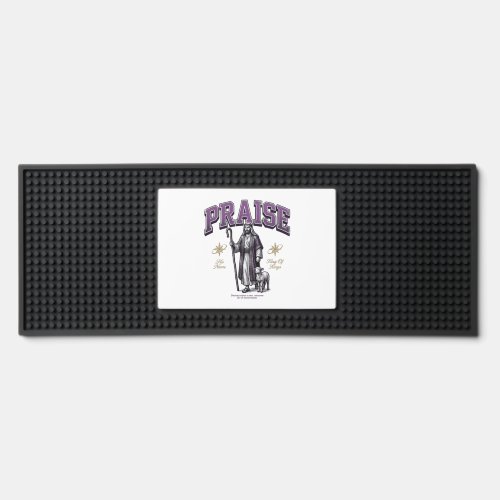 Praise King of Kings Vintage Engraving Shirt Bar Mat