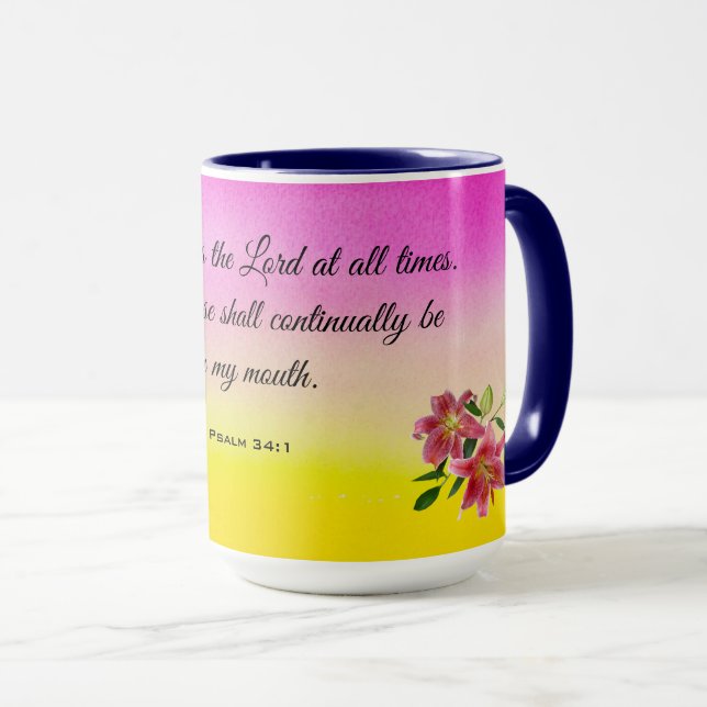 'Praise' Mug (Front Right)