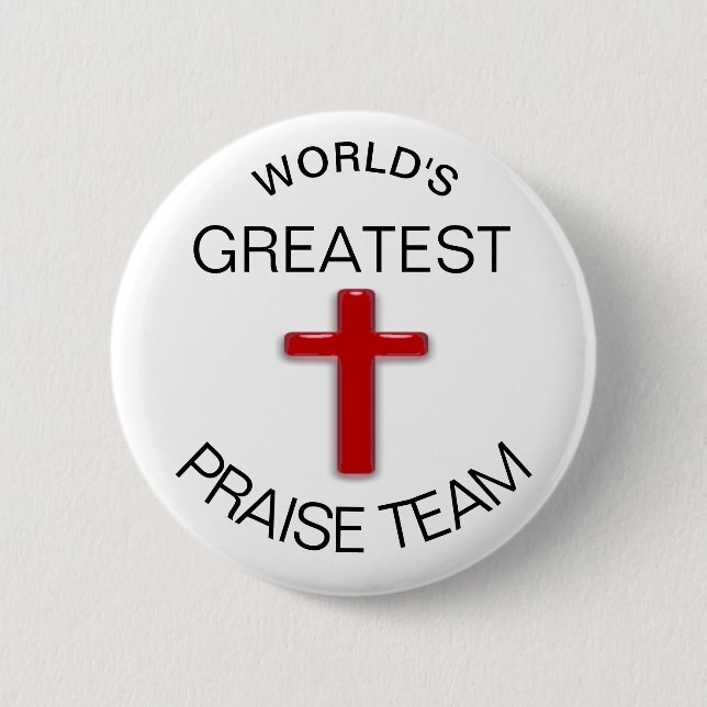 Praise Team Pinback Button (Front)