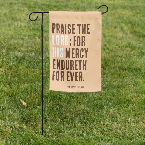 Praise The Lord _ Bible Verse _ Thanksgiving Day _ Garden Flag