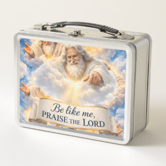 praise the Lord celestial metal lunchbox