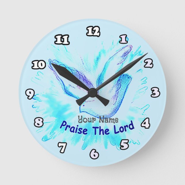 Praise the Lord Christian clock  (Front)