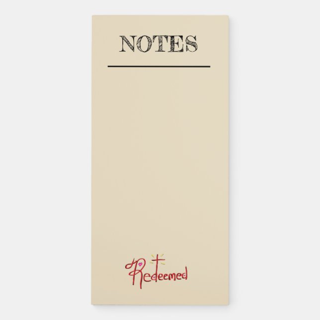 Praise the LORD Christian  Magnetic Notepad (Front)