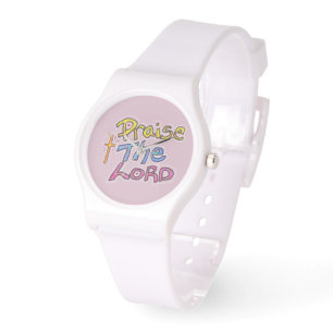 Praise the LORD Christian Pink  Watch