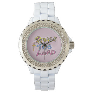 Praise the LORD Christian Pink  Watch