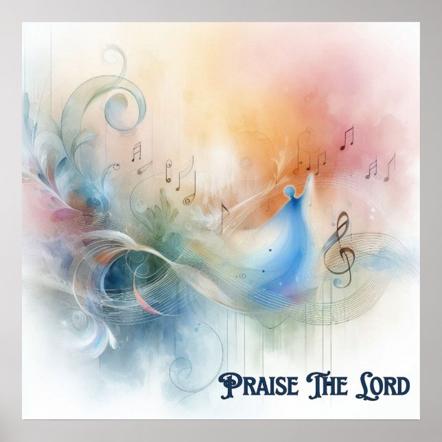 Praise The Lord Christian Poster (Front)
