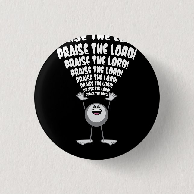 Praise The Lord Emoji Button (Front)