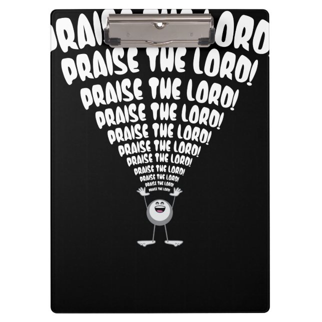 Praise The Lord Emoji Clipboard (Front)