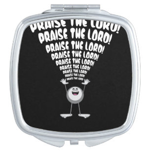 Praise The Lord Emoji Compact Mirror