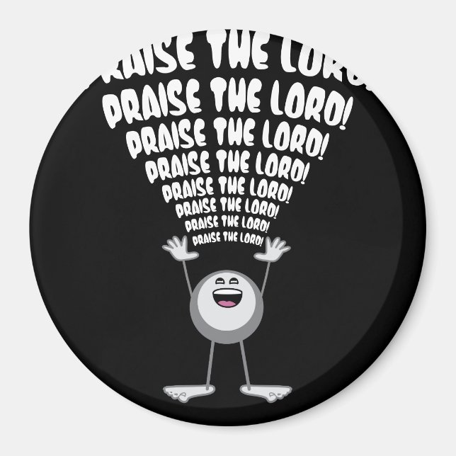 Praise The Lord Emoji Magnet (Front)