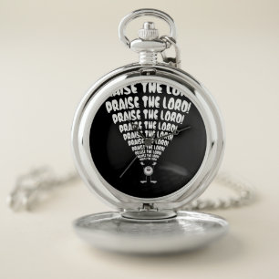 Praise The Lord Emoji Pocket Watch