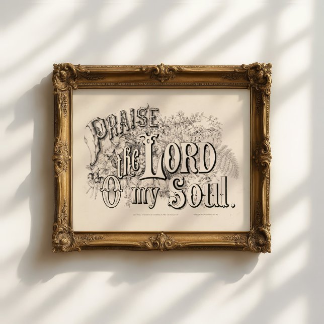 Praise the Lord O My Soul | Currier & Ives  Poster (Creator Uploaded)