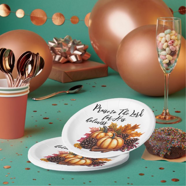 Praise The Lord Paper Plates (Multi)