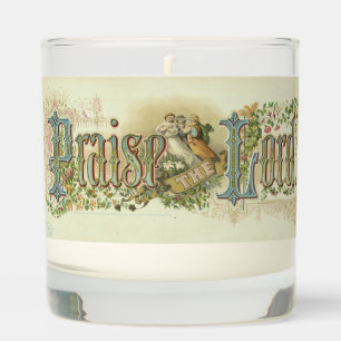 Praise The Lord Vintage Christian Art Scented Candle