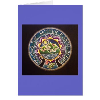 Praises For Mother Earth Mandala Card by arteeclectica at Zazzle