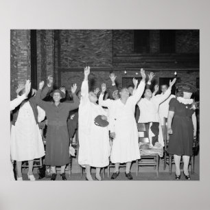 Praising the Lord, 1941. Vintage Photo Poster