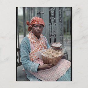 Praline Sales Jackson Square French Quarter Postcard