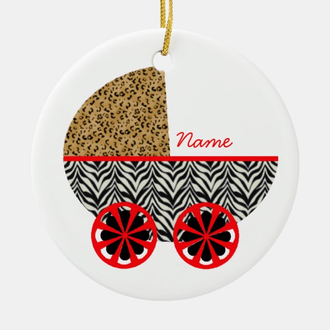 Pram Ornament with Peter Pan Girls Quote (Front)