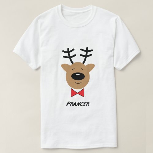 Prancer Reindeer T_Shirt