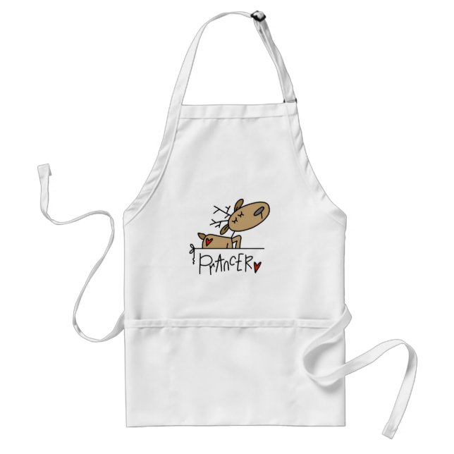 Prancer Reindeer Tshirts and Gifts Adult Apron (Front)