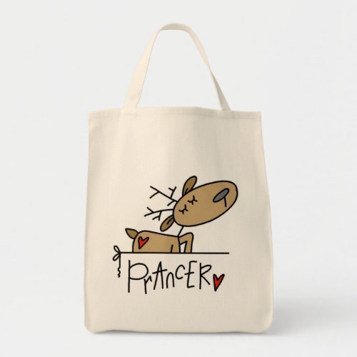Prancer Reindeer Tshirts and Gifts Tote Bag