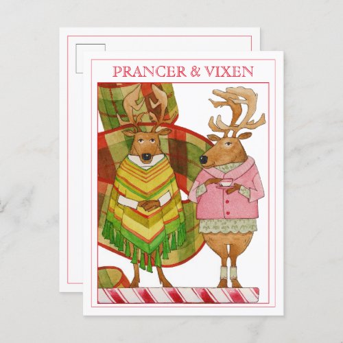 PRANCER VIXEN Postcard