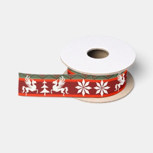 Prancing Hippogryph Satin Ribbon