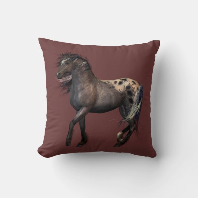 PRANCING HORSE  PILLOW (Front)