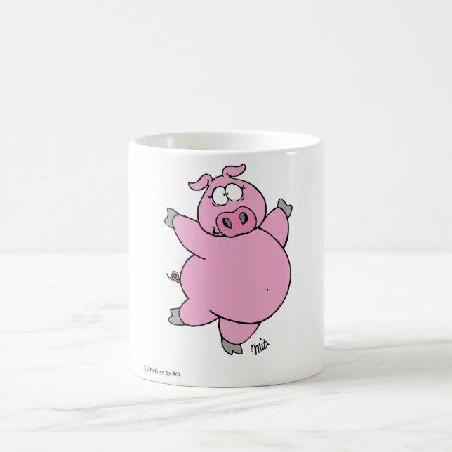 Prancing Pig Mug (Center)