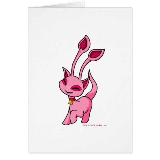 Prancing pink Aisha Cards (Front)