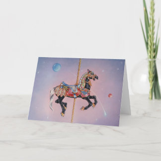 PRANCING PONY CAROUSEL CARD