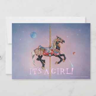 PRANCING PONY CAROUSEL INVITATION