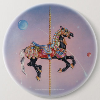 PRANCING PONY CAROUSEL PINBACK BUTTON