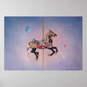PRANCING PONY CAROUSEL POSTER