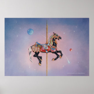 PRANCING PONY CAROUSEL POSTER