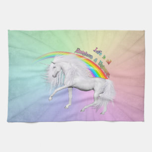 Prancing Through Positivity Kitchen Towel