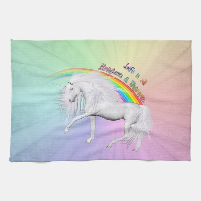 Prancing Through Positivity Kitchen Towel (Horizontal)