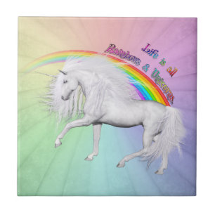 Prancing Through Positivity Tile