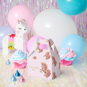 Prancing Unicorn Enchanted Meadow Favor Boxes
