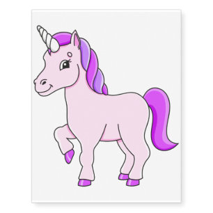 PRANCING UNICORN TEMPORARY TATTOO