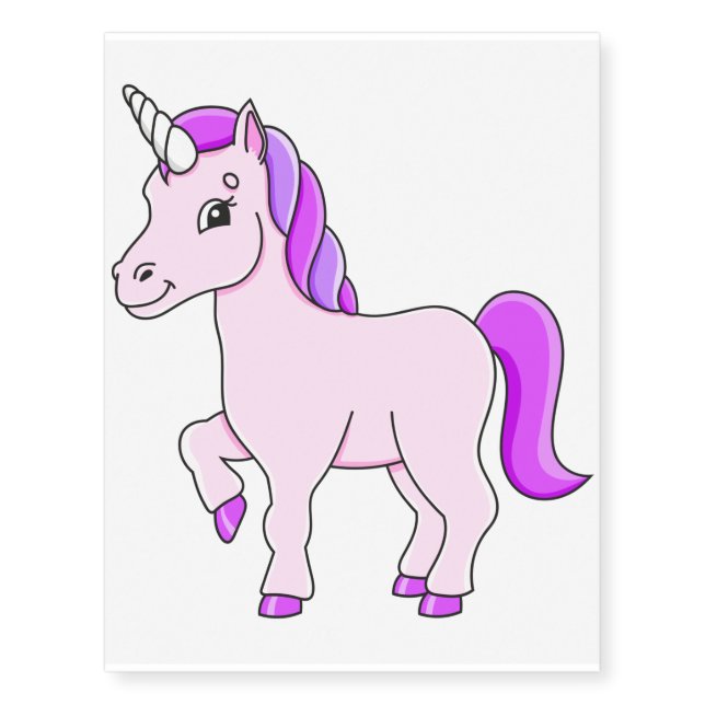 PRANCING UNICORN TEMPORARY TATTOO (Front)