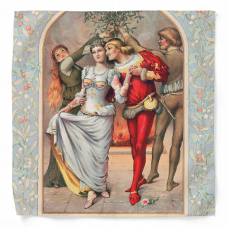 Prang's Christmas Card (ca. 1886) Bandana