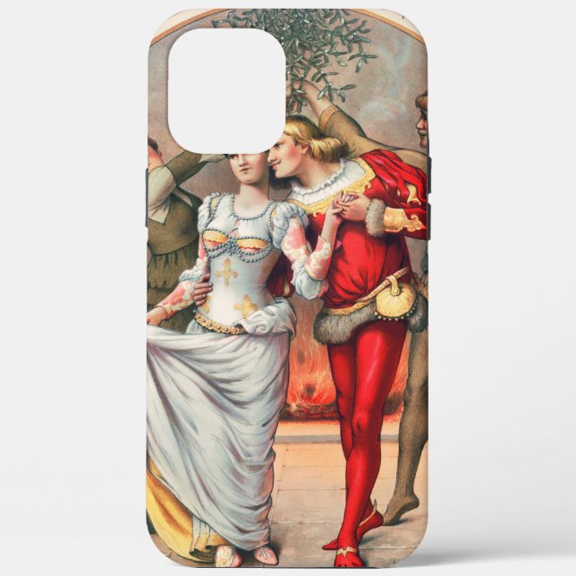 Prang's Christmas Card (ca. 1886) iPhone Case (Back)
