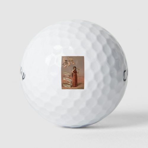 Prangs Valentine Women Red balloons of Cherubs Golf Balls